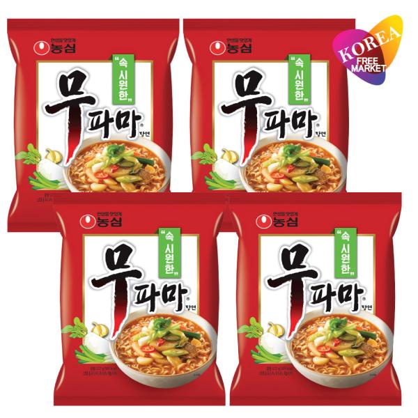 農心 ムパマ湯麺 122g 4袋 /  韓国ラーメン ムパマラーメン