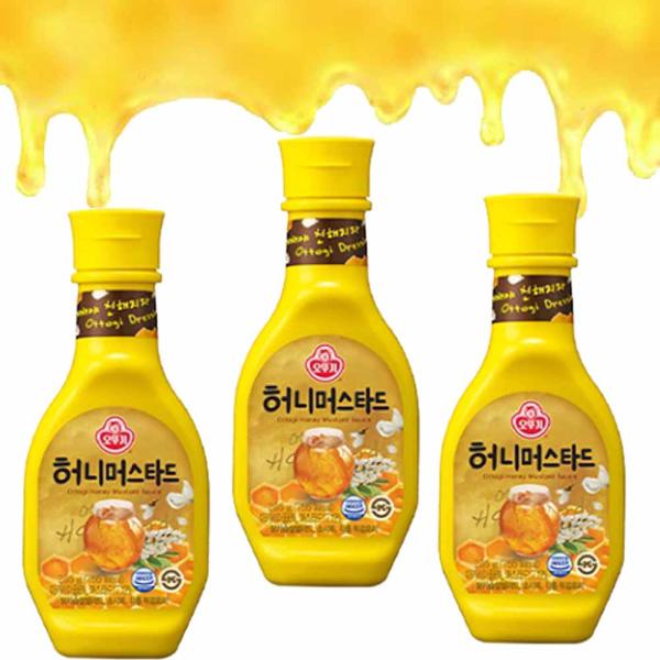 オトギ　ハニー マスタード ソース 265g X 3本　韓国ソース マスタード カラシ シロガラシ 韓国食品 韓国食材 チキンソース 調味用 ハニーマスタード オットギ…
