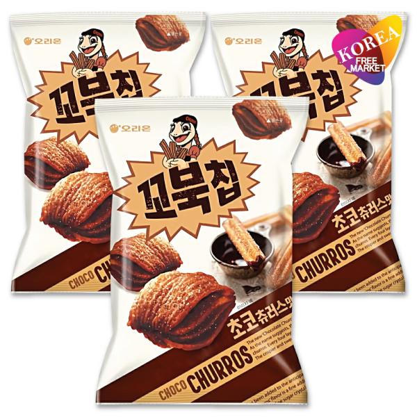 オリオン コブクチップ チョコチュロス味  65gx3個  　韓国食品　韓国食品、韓国菓子　コンソメ　とうもろこし　韓国お菓子 コブックチップ 日本初上陸 オリ…