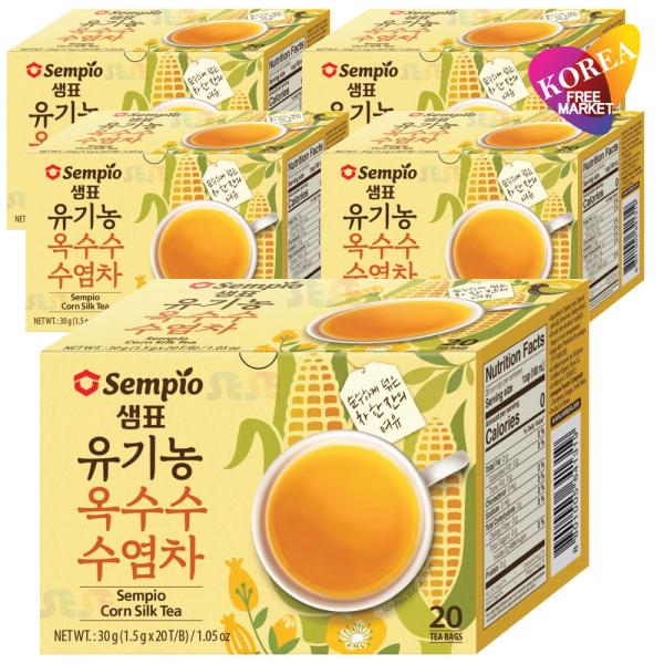 センピョ トウモロコシひげ茶 30g(1.5g×20包入) 5個セット / ティーバック ノンカフェイン sempio セムピョ 韓国 茶葉 水だし 煮だし トウモ