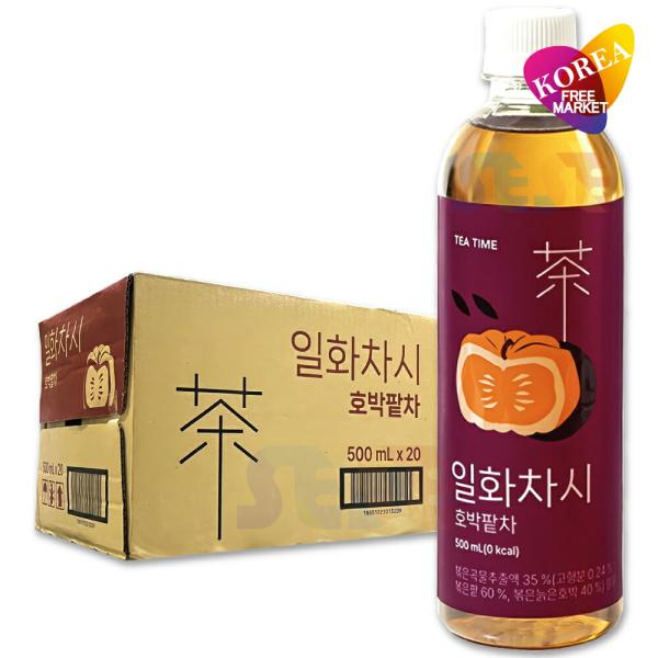 ILHWA かぼちゃ小豆茶 500ml 20本 箱売り 1BOX / 韓国お茶 ホボクパッ茶