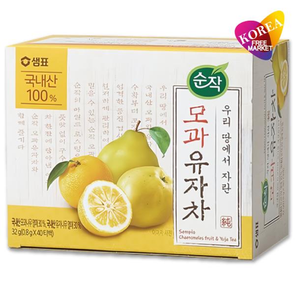 センピョ かりん柚子茶 40包入 / Sempio 純作 柚子かりん茶 韓国お茶 ティーバック セムピョ 水だし 煮だし