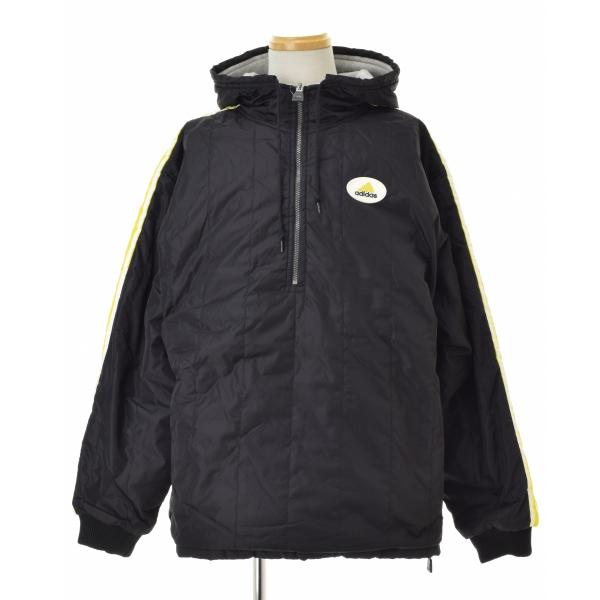 adidas（アディダス） 90s 中綿入 フード付 ハーフジップ プルオーバー