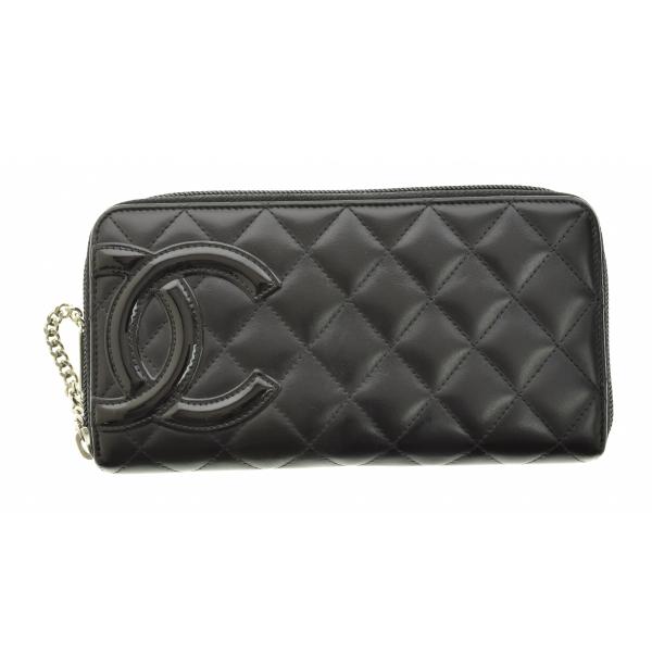 CHANEL カンボンラインラウンドファスナー長財布 CHANEL カンボンライン ラウンドファスナー 長財布 ココマーク