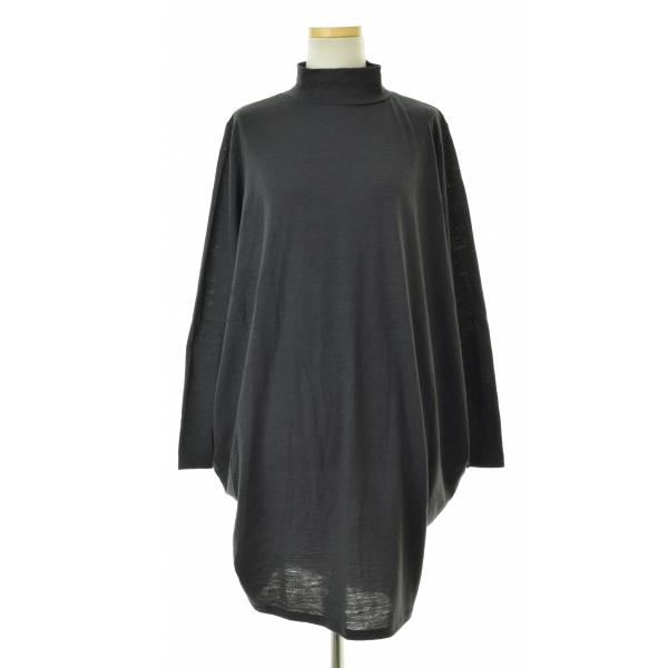 Mizuiroind 未使用 ニットワンピース ハイネック ブラック コクーン mizuiroind（ミズイロインド）の「mizuiro ind ハイネックワンピース