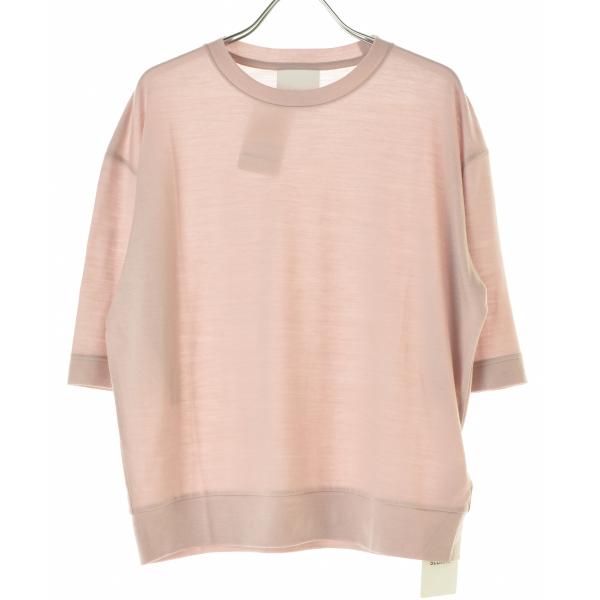 【美品】SLOANE スローン　5半袖　ニット　シルク＆綿 ミモレ別注】スローン 半袖黒ニット【数量限定】 | mi-mollet STORE