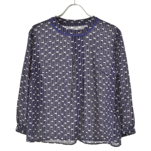 Reflect / リフレクト 101-86351【洗える/接触冷感】アシンメトリータックブラウス 七分袖ブラウス