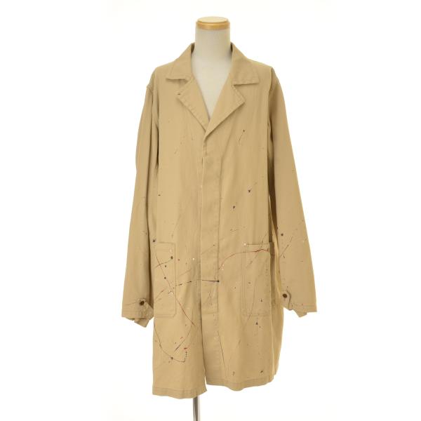 【VISVIM】0220905013004 I.C.T PEERLESS SERVICE COAT ドリップ ペンキ加工 ショップコート kanful_g002846283