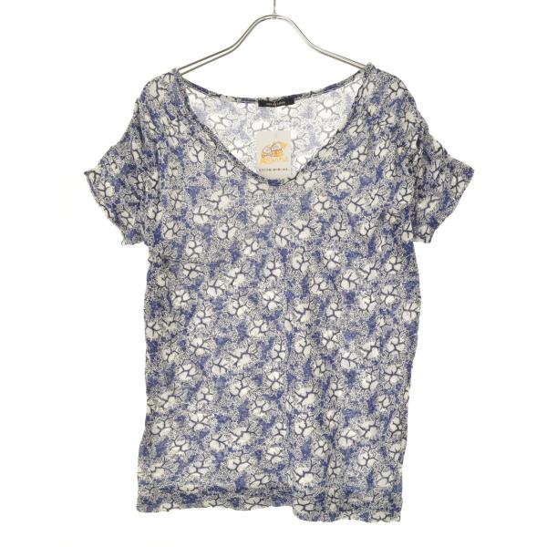 pas de calais / パドカレ 総柄 半袖カットソー