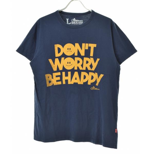 OLD SUMMER / オールドサマー DON'T WORRY BE HAPPY 半袖Tシャツ