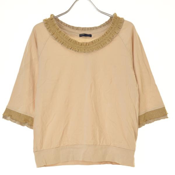 SHIPS / シップス フリル 七分袖カットソー