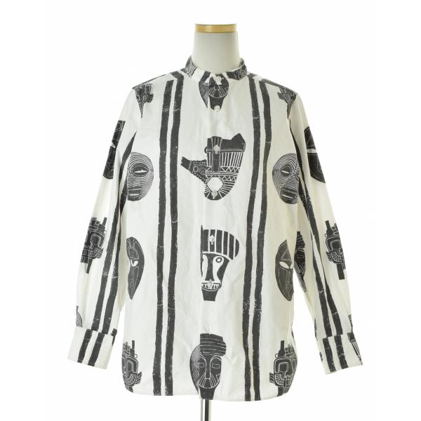Ron Herman × TEN / ロンハーマン × TEN 22SS 3510700182 African Mask Shirt アフリカンマスク 長袖シャツ