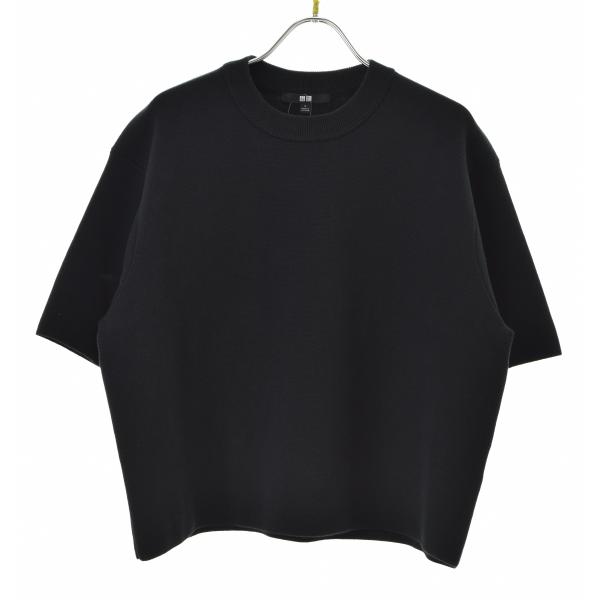 UNIQLO / ユニクロ ウォッシャブルミラノリブセーター 半袖ニット