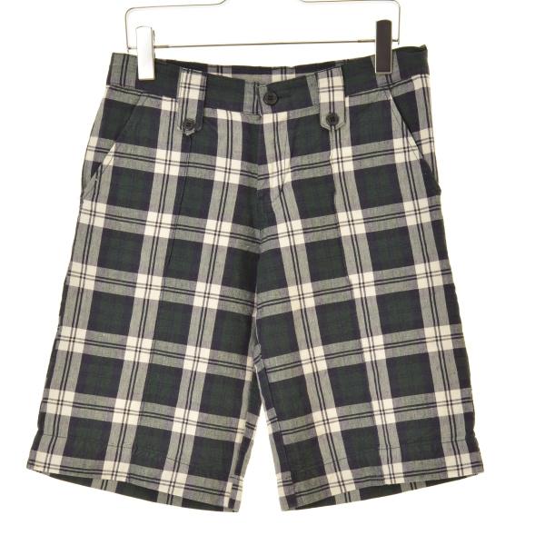 OLIVE des OLIVE / オリーブデオリーブ チェック コットンリネン ハーフパンツ