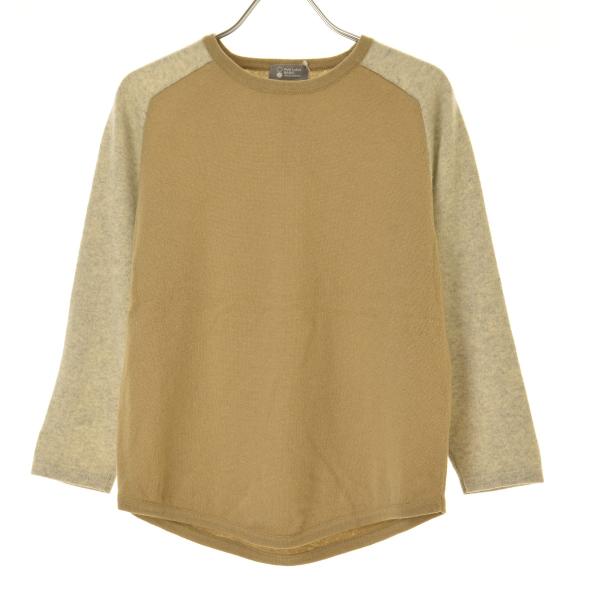 UNITED ARROWS Pink Label / ユナイテッドアローズピンクレーベル カシミヤ 七分袖ニットセーター