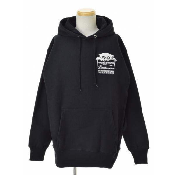 玄*読様 Wested Youth x After Base スウェットパーカー AFTERBASE X WASTED YOUTH DRUNK HOODIE - Black Dots