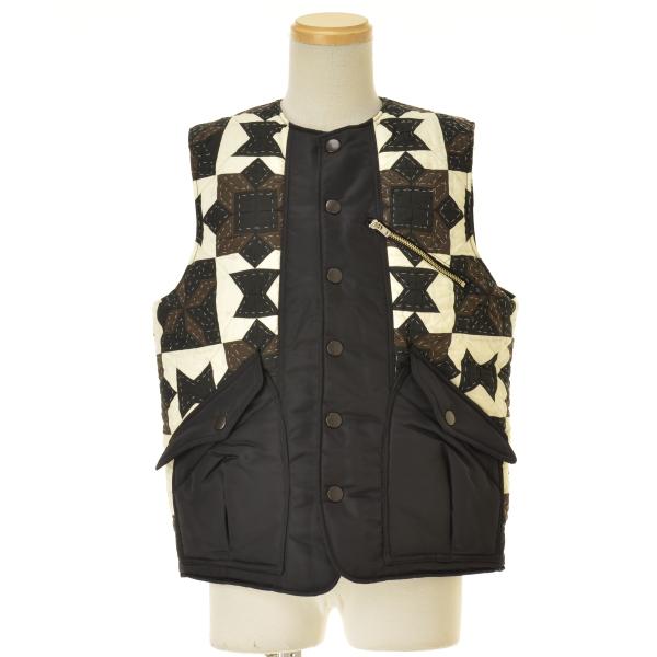 【最終値下げ】KHOKI コッキ 21ss Crying Knit ベスト KHOKI / コッキ 23aw-v-02 Hand patchwork quilted vest ベスト