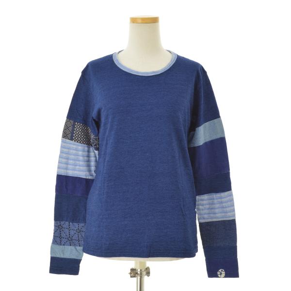 KAPITAL / キャピタル EK-813 インディゴ ヒッピー 長袖Tシャツ  