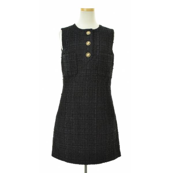 CHANEL / シャネル P71094 V62492 ツイードドレス ノースリーブ