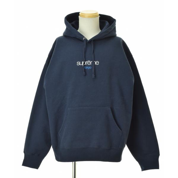 Supreme クラシックロゴパーカー　25AW FW ネイビー　L Supreme（シュプリーム） 25AW Classic Logo Shop Hooded Sweatshirt