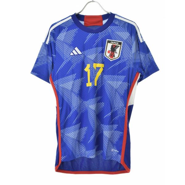 ADIDAS / アディダス HF1845 サッカー日本代表 2022 ホーム レプリカ ユニフォーム #17 TANAKA 半袖カットソー