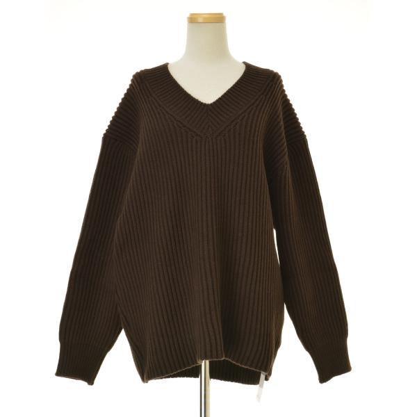 ミューズ ドゥ ドゥーズィエムクラス 23AW アゼVネックプルオーバー