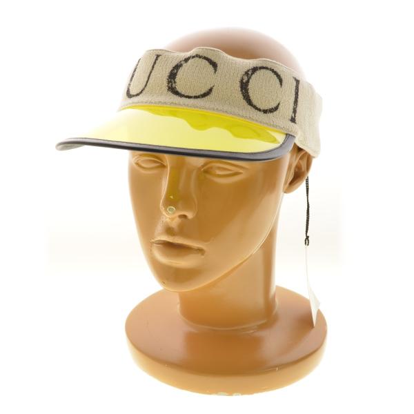 最新人気 美品✨GUCCI サンバイザー GG柄 シェリーライン キャンバス L