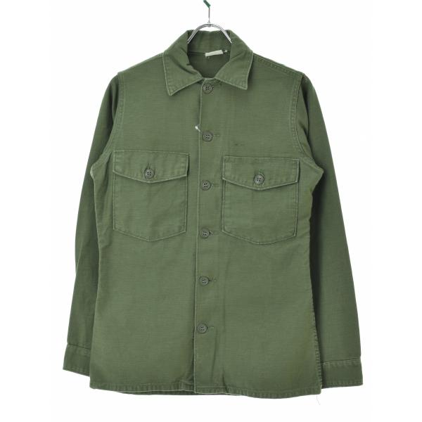 US ARMY / ���[�G�X�A�[�~�[ 60s SHIRT, MAN'S COTTON SATEEN OG 107 4th pattern 65��� �����V���c ���i�摜