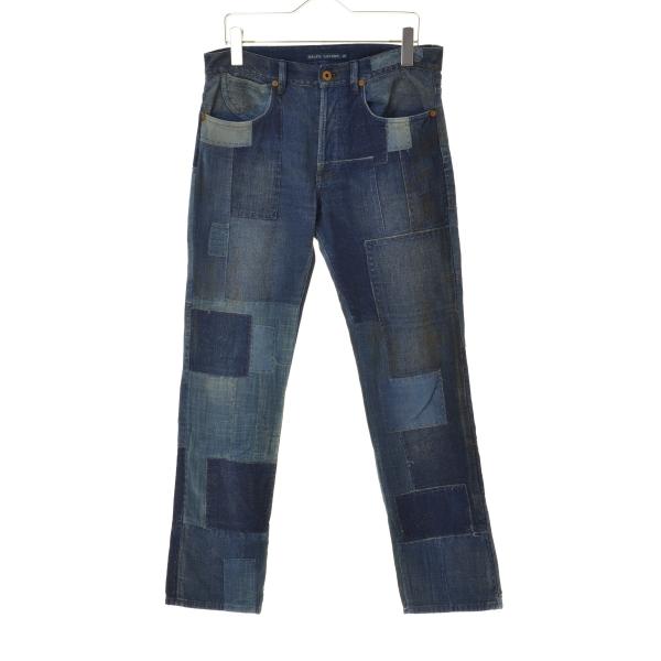 本日まで出品 ポロラルフローレン パッチワーク デニムパンツ ホワイト POLO RALPH LAUREN（ポロ・ラルフローレン） RALPH LAUREN / ラルフ