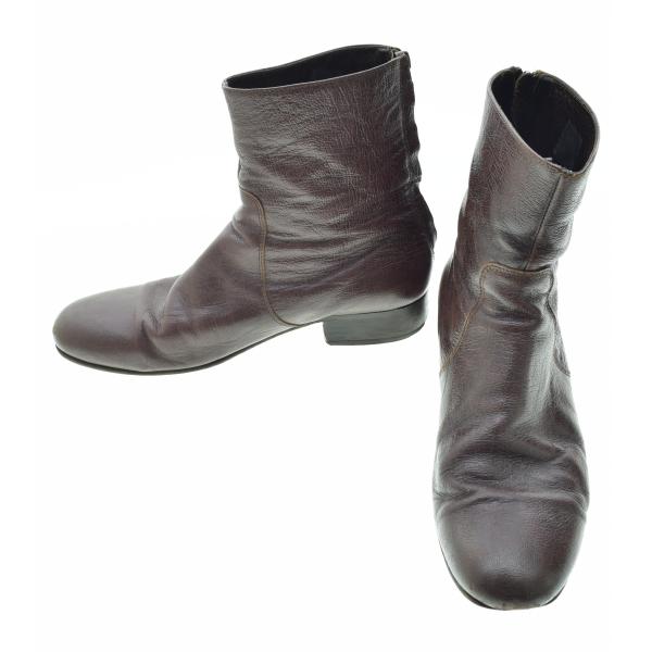 A.P.C. APC / アーペーセー レザー バックジップ ブーツ