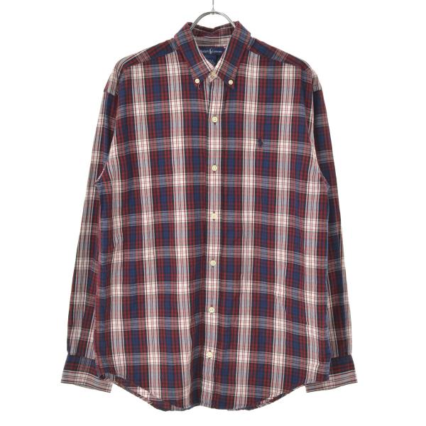 POLO RALPH LAUREN / ラルフ ローレン ポニー刺繍 チェック ボタン  