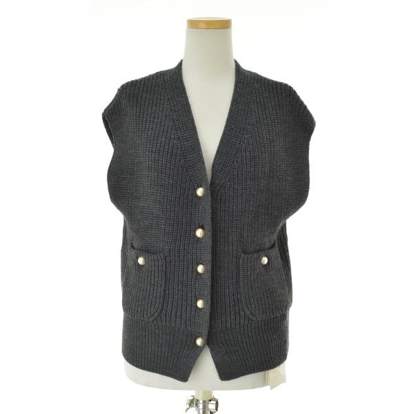 Spick & Span - 【SPICKANDSPAN】22080200971040 パールボタン畦ニットベスト Spick＆Span SPICK AND SPAN / スピック アンド スパン