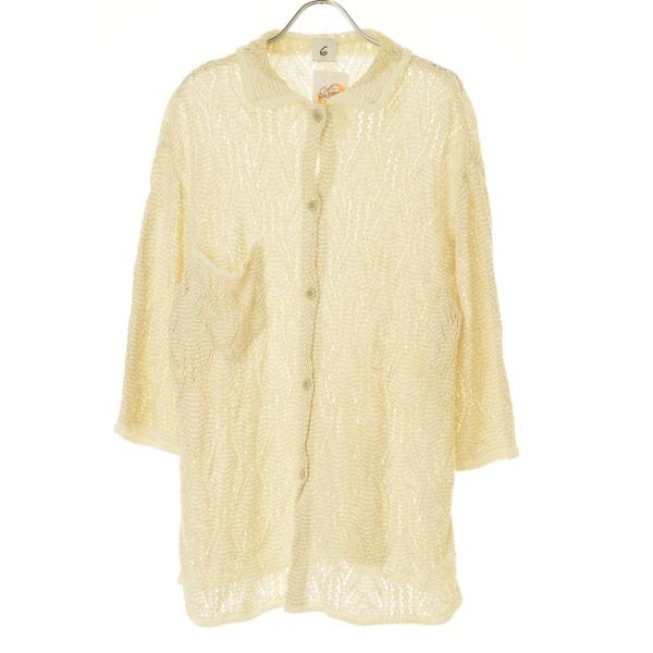 6 ROKU UNITED ARROWS / ロク 8628-299-0076 SUKASHI KNIT SHIRT