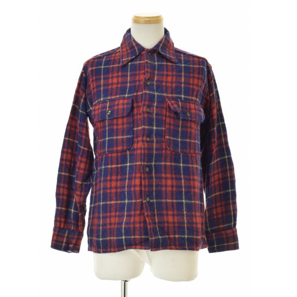 BRENT / ブレンツ 40s〜 ウールチェック 長袖シャツ : ブランド古着の