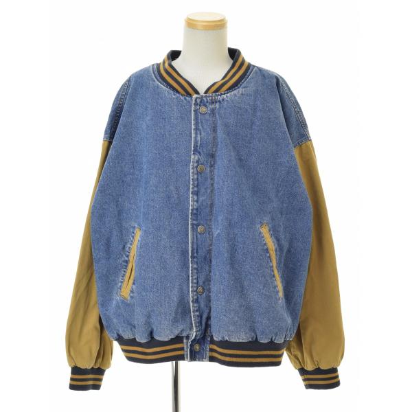 【Dunbrooke】90s 切替デニムベースボールジャケット Dunbrooke / ダンブローク 90s 切替デニム ベースボールジャケット