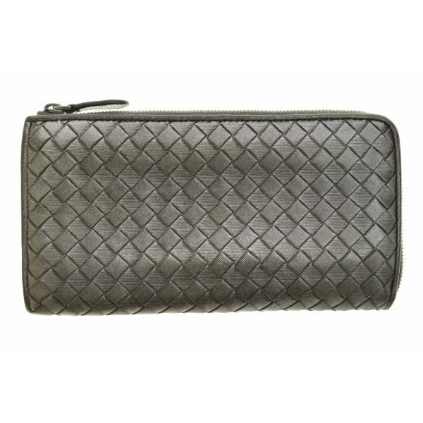 美品✨レアカラー　ボッテガヴェネタ　ロングウォレット　イントレチャート　長財布 BOTTEGA VENETA（ボッテガ・ヴェネタ） イントレチャート ラウンド