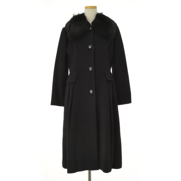 新品 Harrods ハロッズ アンゴラ ウール フォックスファー コート Harrods / ハロッズ アンゴラウール フォックスファー コート