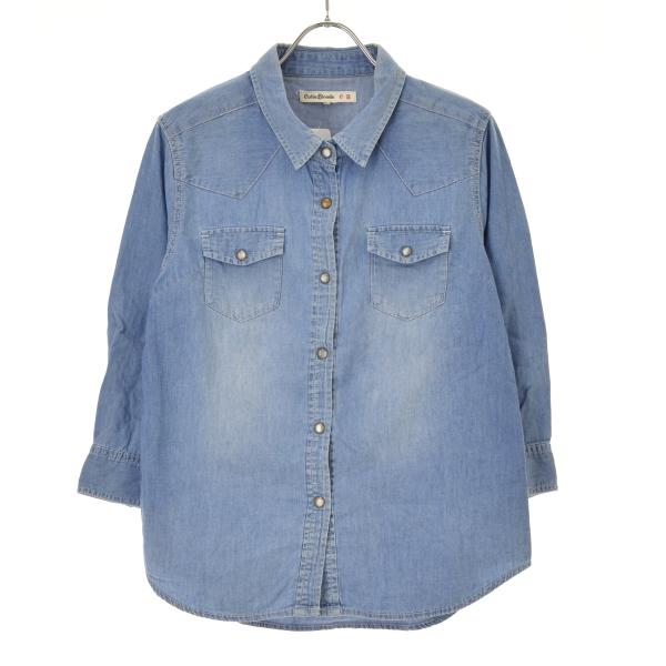 Cutie Blonde / キューティーブロンド ウエスタン デニム 七分袖シャツ