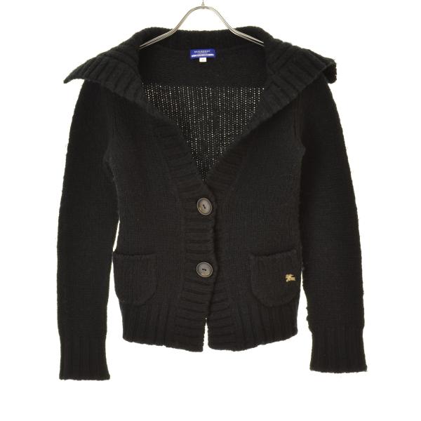 BURBERRY BLUE LABEL / バーバリーブルーレーベル FBF31-569-09 ビッグカラー 長袖カーディガン
