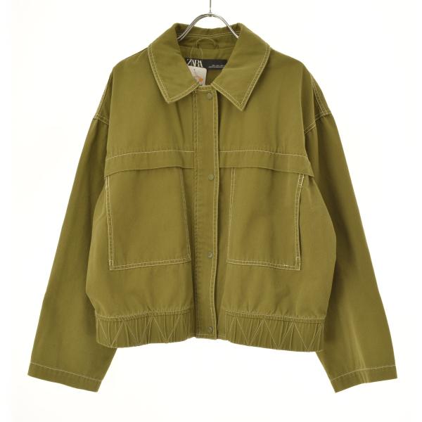 ZARA（ザラ） ジップアップ コットンジャケット : ブランド古着の買取