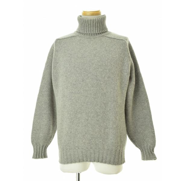 pokoさん専用美品 ウィリアムロッキー カシミヤ タートルネック グレー WILLIAM LOCKIE（ウィリアムロッキー） ニューラムウール