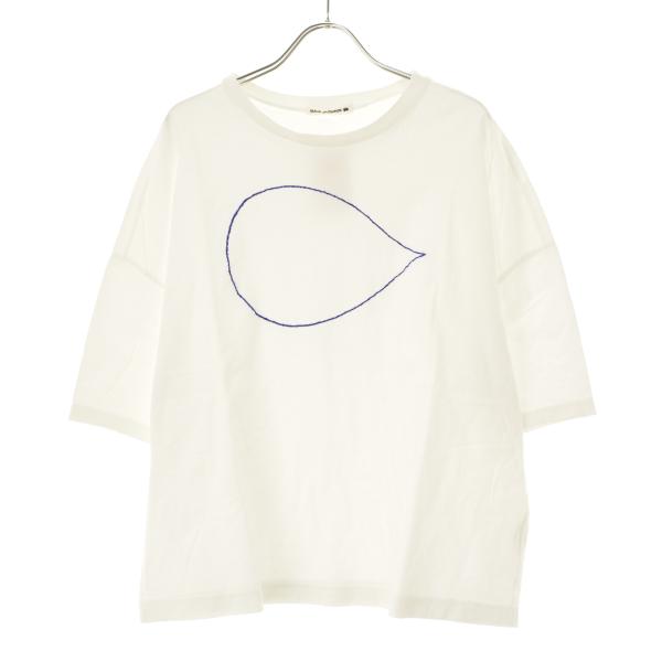 mina perhonen（ミナペルホネン） cm8074 call 刺繍 半袖Tシャツ
