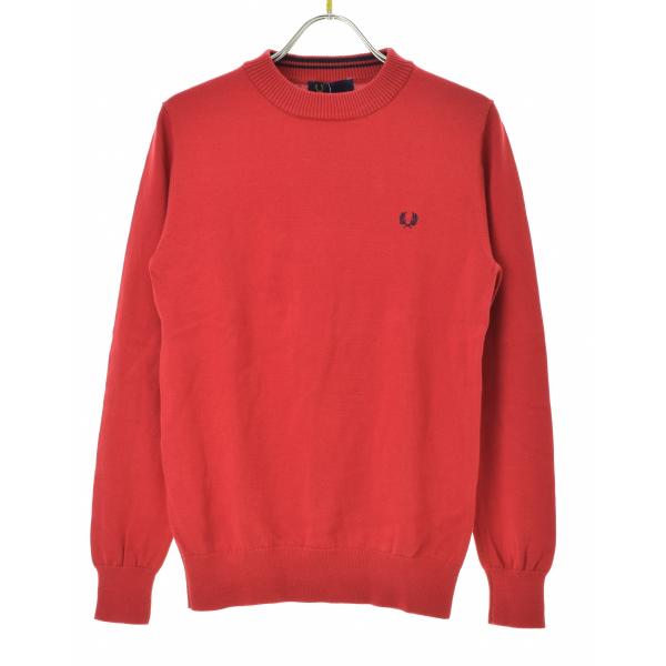FRED PERRY / フレッドペリー F7163 コットンクルー 長袖ニットセーター
