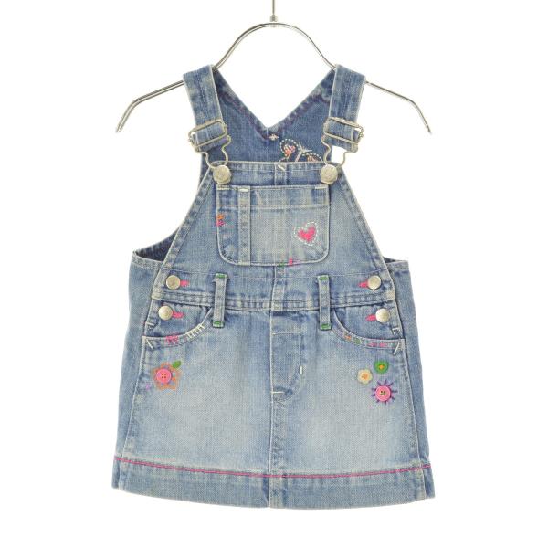 baby GAP / ベイビーギャップ デニム刺繍ジャンパー スカート