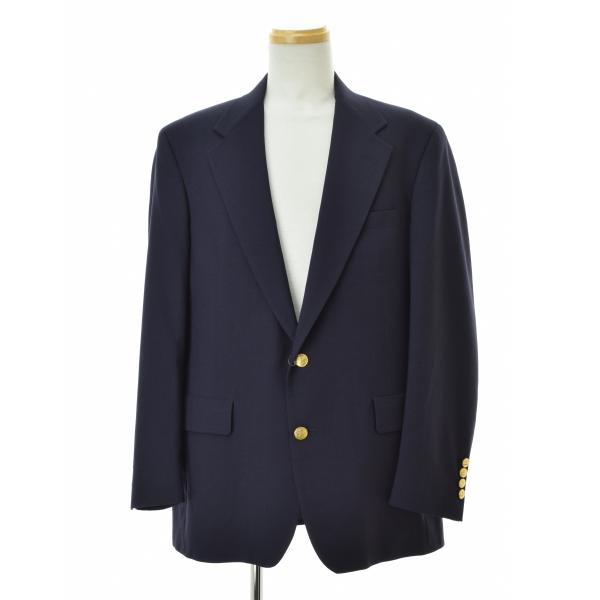 【PalmBeach】金ボタン シングル ブレザージャケット Palm Beach 金ボタン シングル ブレザー ジャケット : ブランド古着の