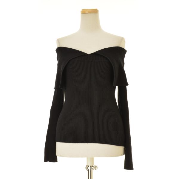 GRL / グレイル dr616 オフショルダーリブ 長袖ニットセーター