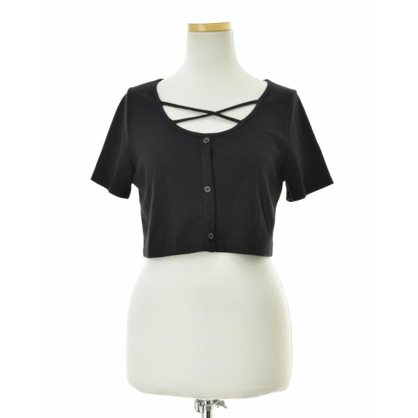 WEGO / ウィゴー WE23SM04-L0028 フロントクロスショートリブT 半袖カットソー