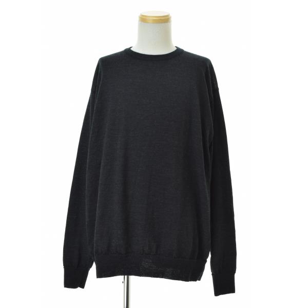 【COMOLI】25AW C03-06010 ウール クルーネックニット長袖ニットセーター COMOLI / コモリ 25AW C03-06010 ウール クルーネックニット 長袖
