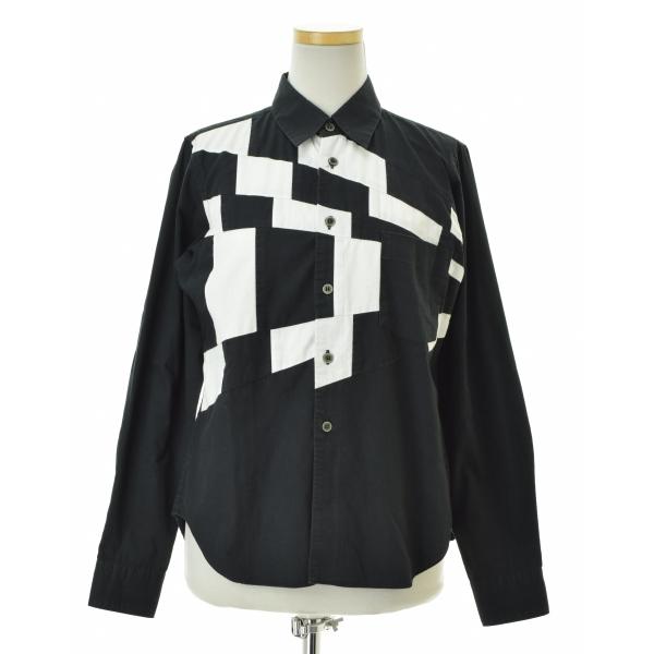 BLACK COMME des GARCONS / ブラックコムデギャルソン AD2013 1M-B029 切替 長袖シャツ