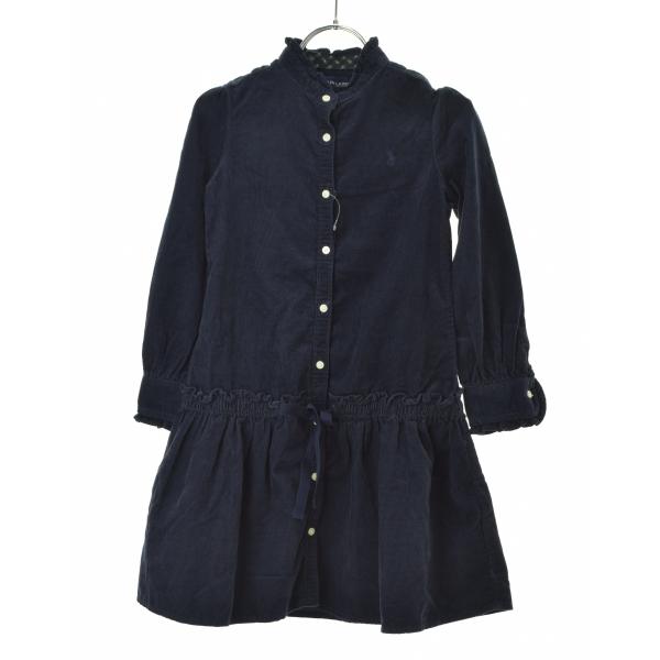 POLO RALPH LAUREN / ポロ ラルフローレン コーデュロイ フリルカラー 長袖ワンピース